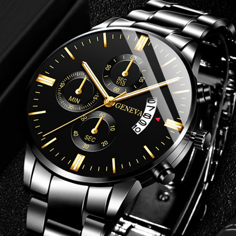Luxury Watch Wallpaper - Luxury Stainless Steel Men Calendar Quartz