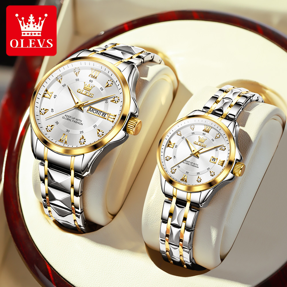 Luxury Watch Wallpaper - OLEVS 2906 Couple Watch Original Roman
