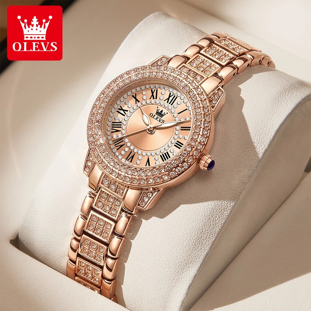 Luxury Watch Female - OLEVS 9943 Luxury All Diamond Original