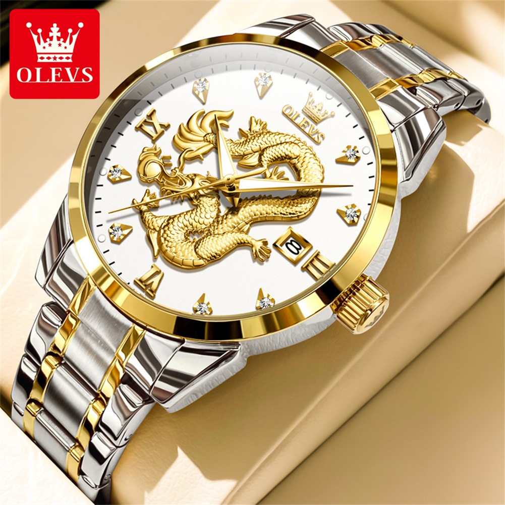 Luxury Watch In China - OLEVS Fashion China Loong Dragon Dial