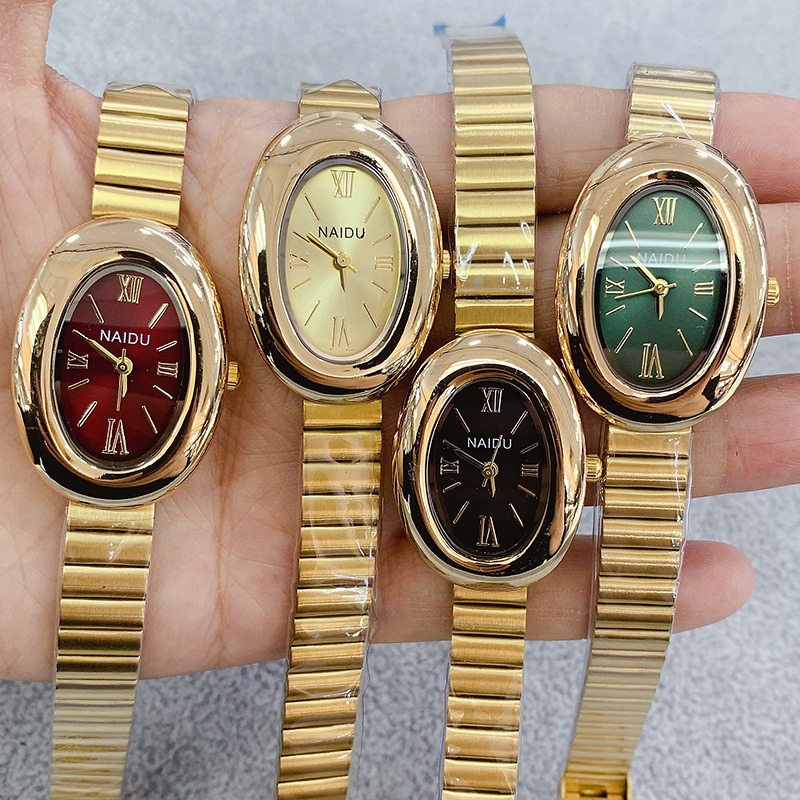Luxury Watch Girl - Luxury Brand Gold Oval Women Quartz