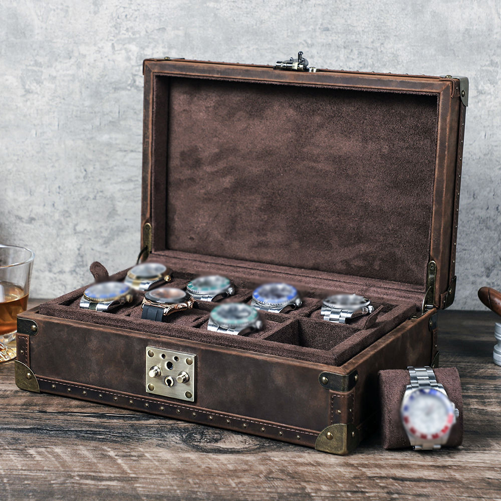 Luxury Watch Case Travel - CONTACT'S FAMILY 8 Leather Custom Watch