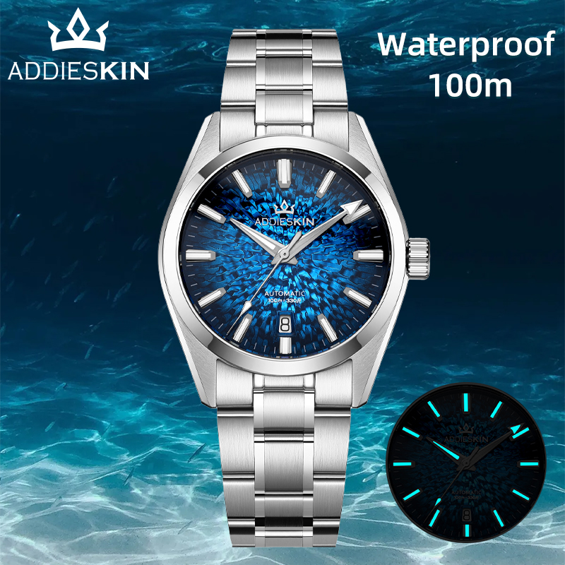 Exhibition Movement Display - AddiesKin K003 Men's Mechanical Watch Sunray
