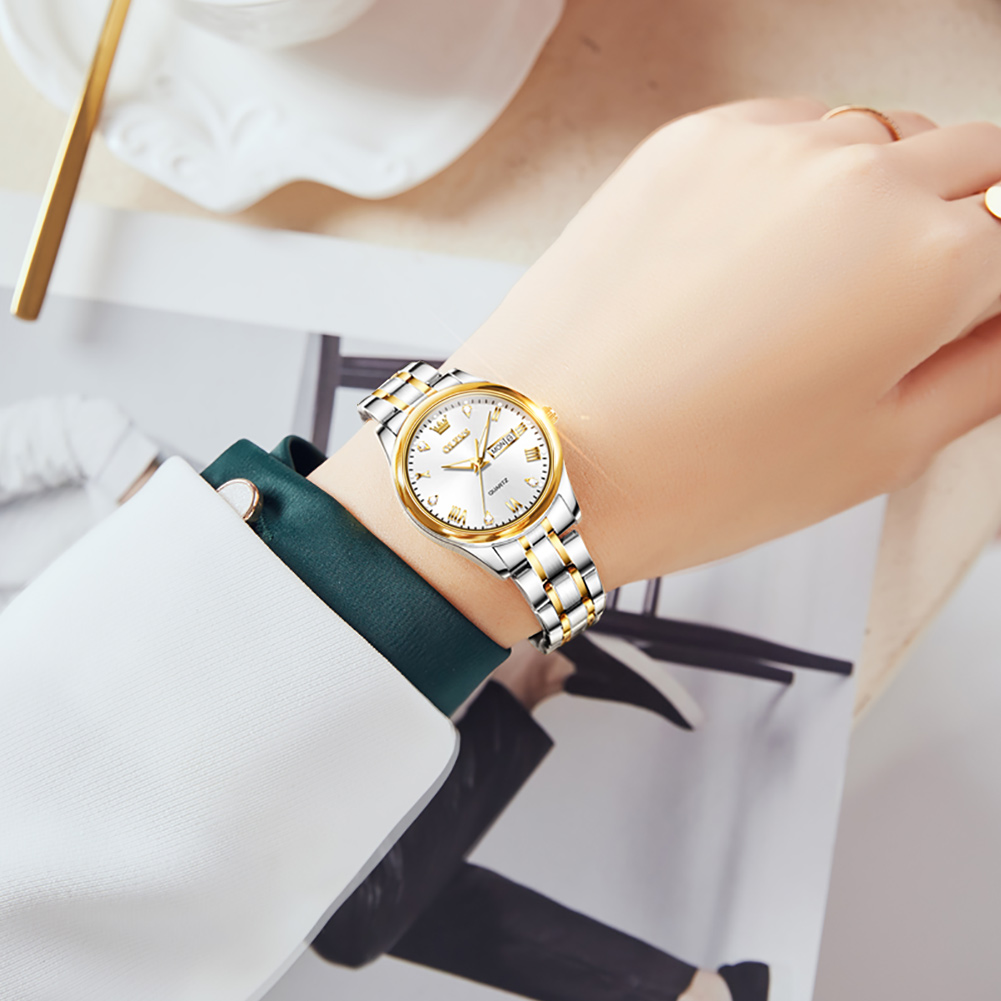 OLEVS 5563 New Fashion Women Q - đánh giá và giá Luxury Watch Leather Strap
