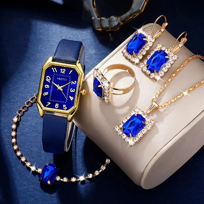 Luxury Fashion Square Women's  - đánh giá và giá Luxury Watch Leather Strap