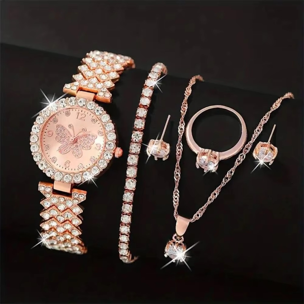 6PCS/Set Luxury Rhinestone But - đánh giá và giá Luxury Watch Case Travel