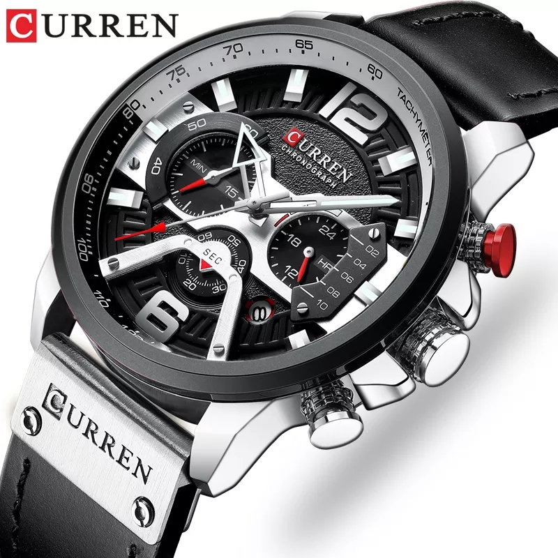 CURREN Brand New Fashion Date  - đánh giá và giá Luxury Watch Apple