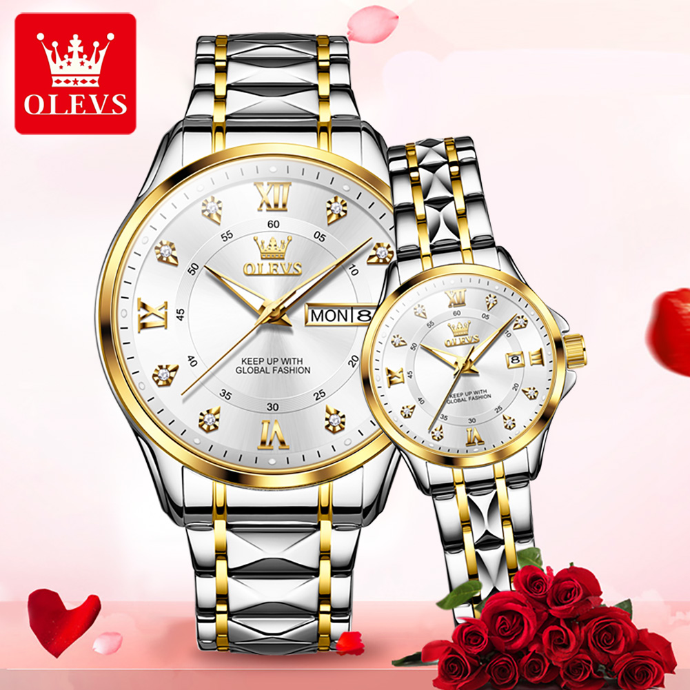 OLEVS 2906 Couple Watch Origin - đánh giá và giá Luxury Watch Wallpaper
