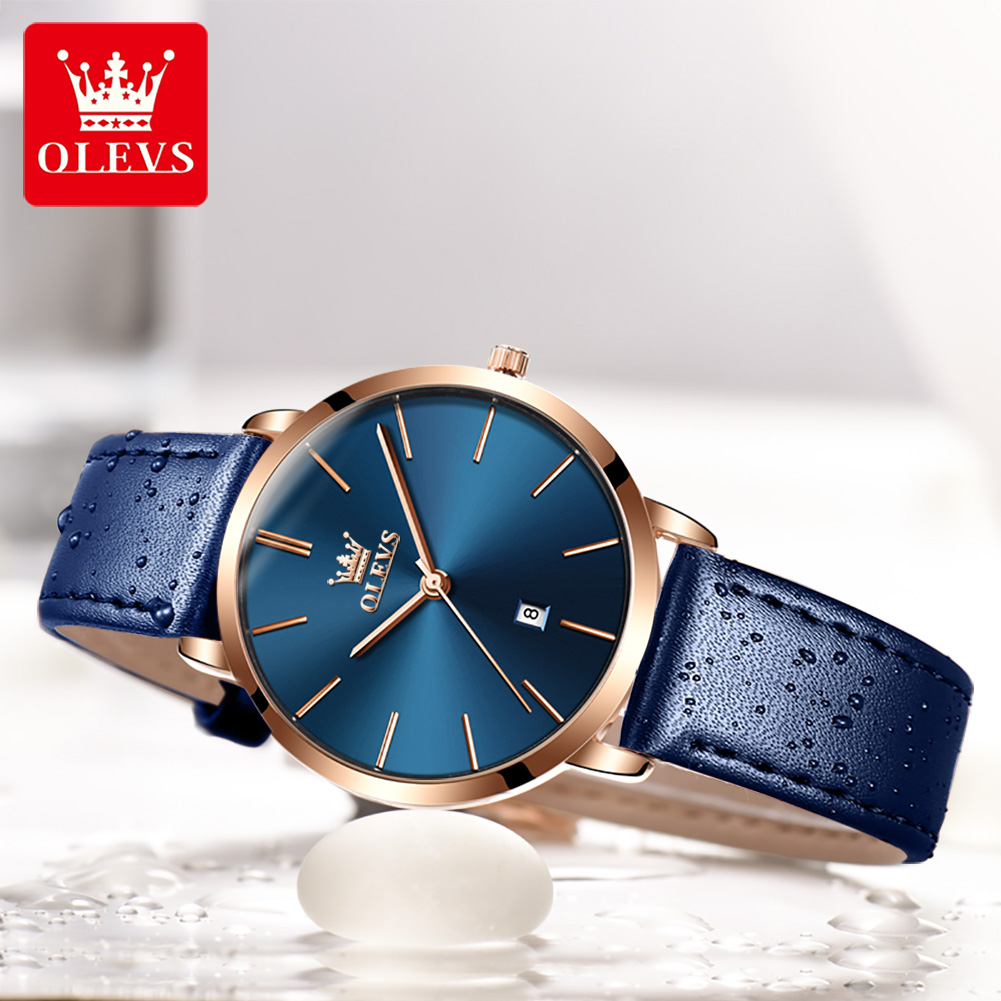 OLEVS Fashion Ultra Thin Women - đánh giá và giá Luxury Watch Leather Strap