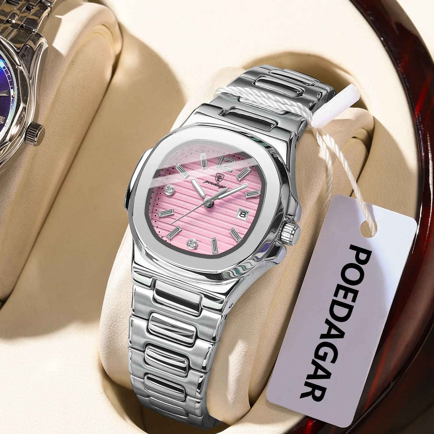 POEDAGAR Square Fashion Woman  - đánh giá và giá Luxury Watch Girl