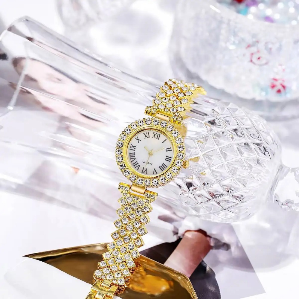 6PCS/Set Luxury Rhinestone Wom - đánh giá và giá Luxury Watch Case Travel