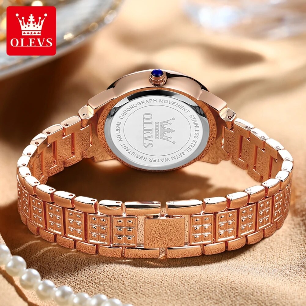 OLEVS 9943 Luxury All Diamond  - đánh giá và giá Luxury Watch Female