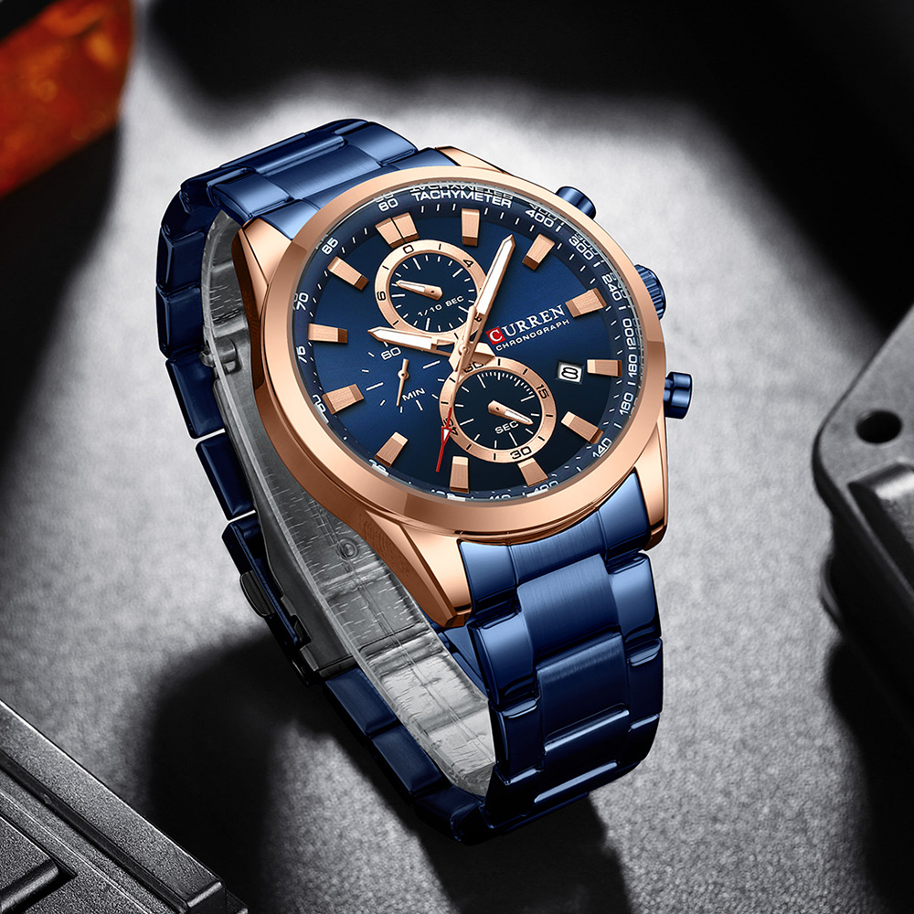 CURREN Luxury Fashion Chronogr - đánh giá và giá Luxury Watch Apple