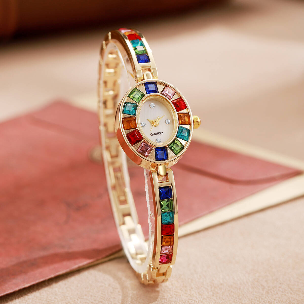 2PCS/Set Luxury Rhinestone Wom - đánh giá và giá Luxury Watch Girl