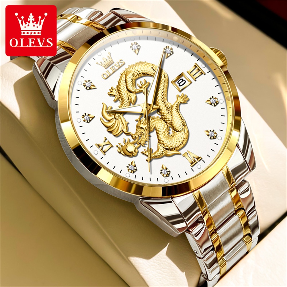 OLEVS Fashion China Loong Drag - đánh giá và giá Luxury Watch In China