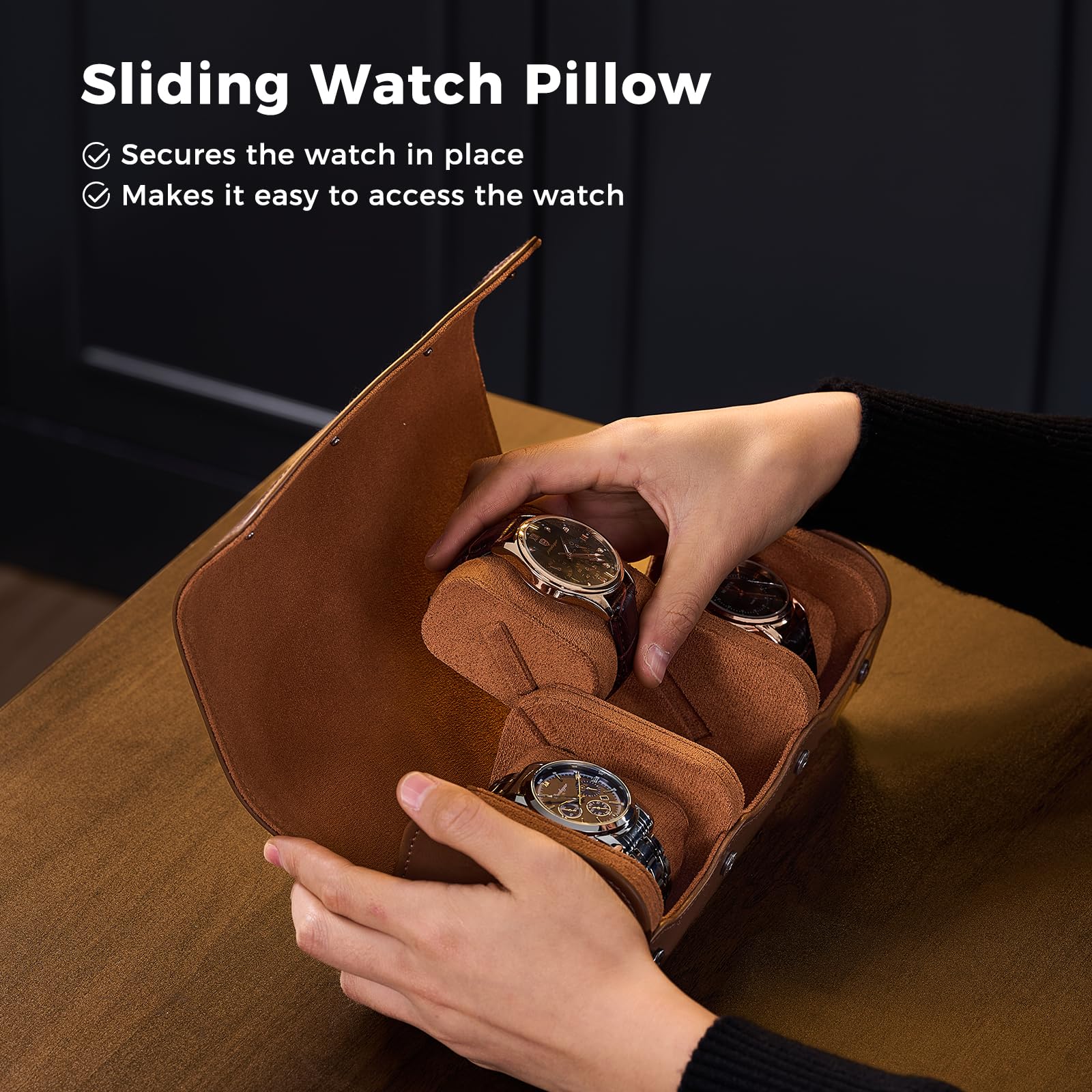Luxury PU Leather Watch Case W - đánh giá và giá Luxury Watch Case Travel
