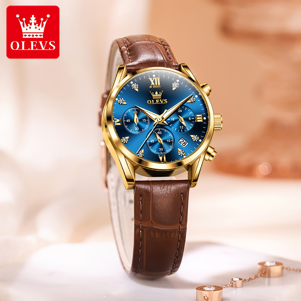 OLEVS 5523 Original Brand Wome - đánh giá và giá Luxury Watch Leather Strap