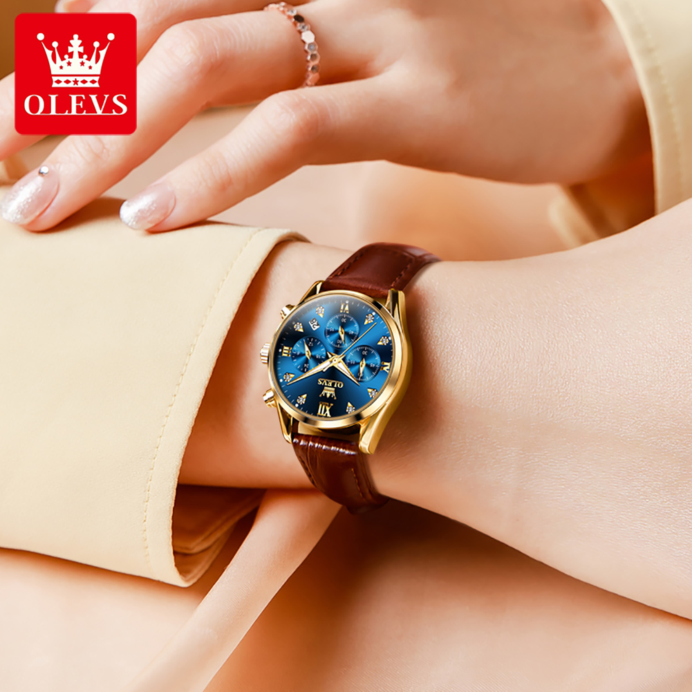 OLEVS 5523 Original Brand Wome - đánh giá và giá Luxury Watch Leather Strap