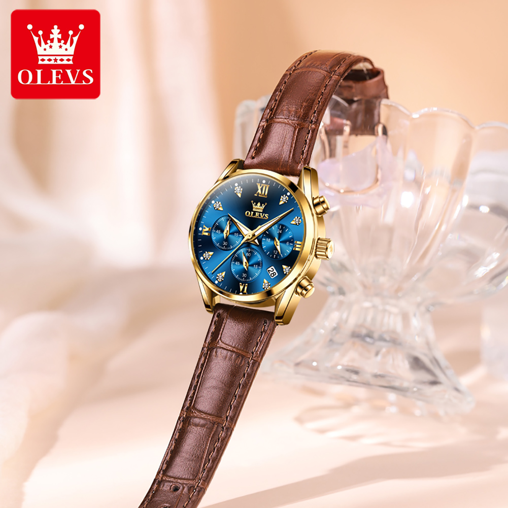 OLEVS 5523 Original Brand Wome - đánh giá và giá Luxury Watch Leather Strap