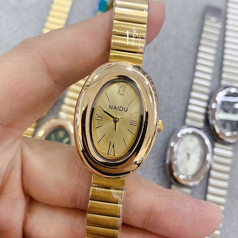 Luxury Brand Gold Oval Women Q - đánh giá và giá Luxury Watch Girl