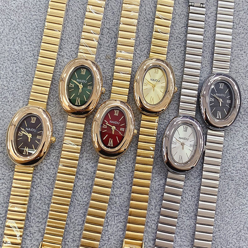 Luxury Brand Gold Oval Women Q - đánh giá và giá Luxury Watch Girl