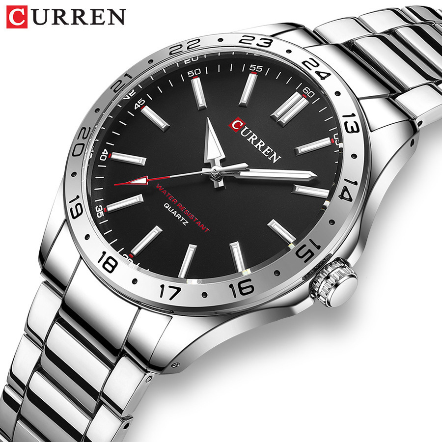 CURREN 8452 Silver White Gift  - đánh giá và giá Luxury Watch Apple
