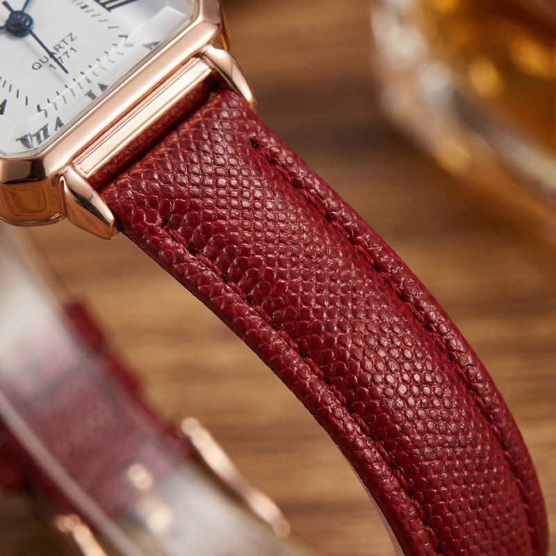 Fashion Rectangle Quartz Watch - đánh giá và giá Luxury Watch Leather Strap