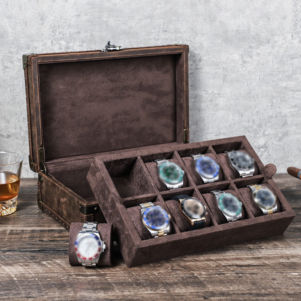 CONTACT'S FAMILY 8 Leather Cus - đánh giá và giá Luxury Watch Case Travel