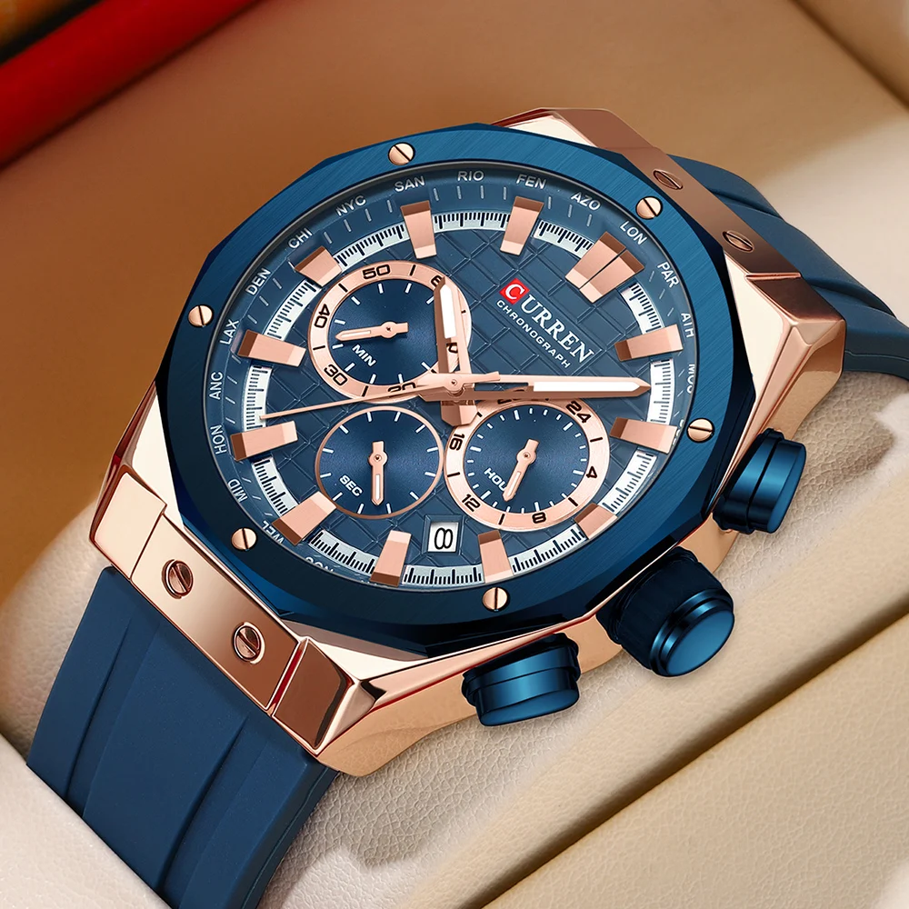 CURREN Luxury Brand High Quali - đánh giá và giá Luxury Watch Apple