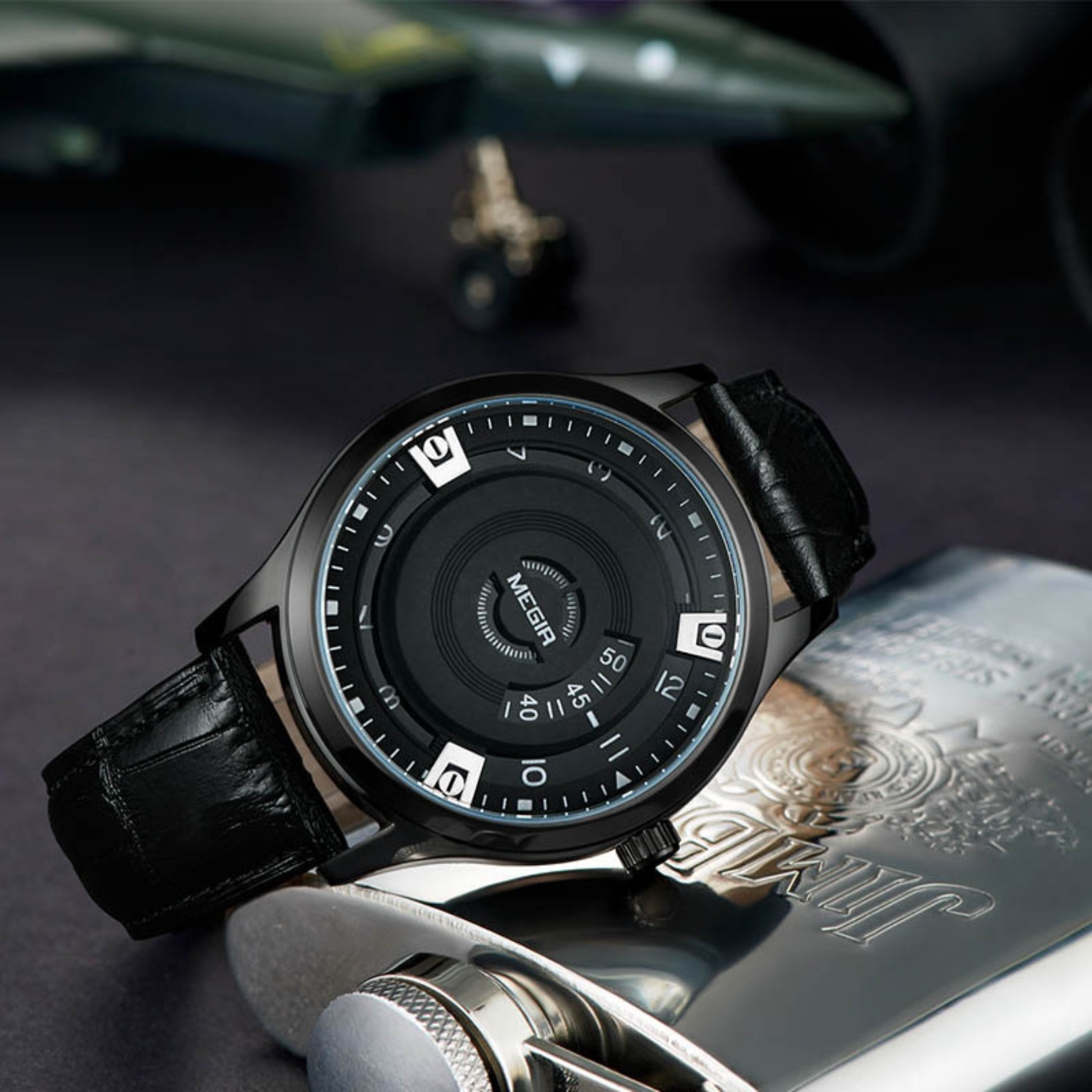 MEGIR Men Watches Luxury Leath - đánh giá và giá Luxury Watch Leather Strap