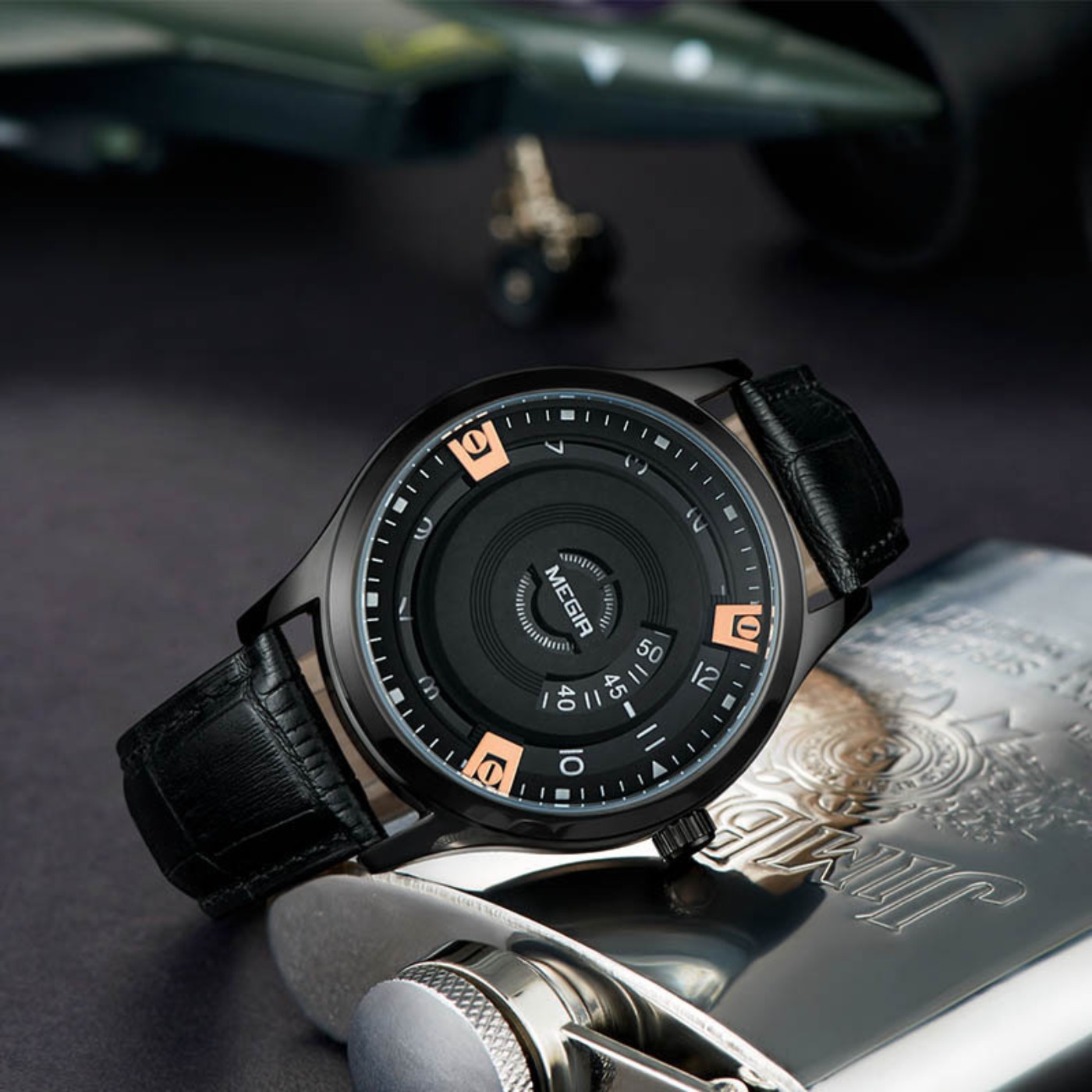 MEGIR Men Watches Luxury Leath - đánh giá và giá Luxury Watch Leather Strap