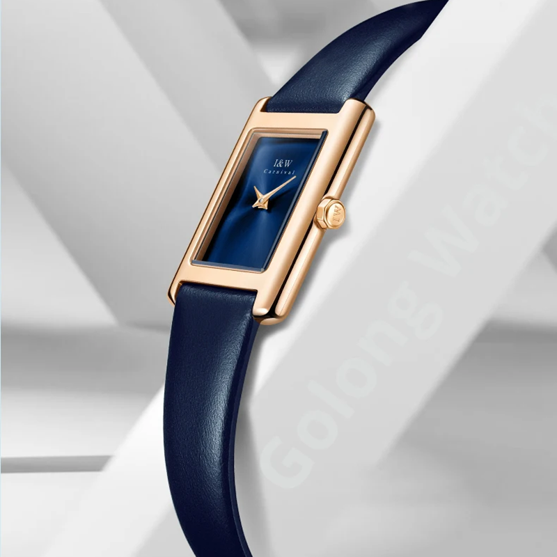 I&W Carnival Ultra thin Quartz - đánh giá và giá Luxury Watch Leather Strap
