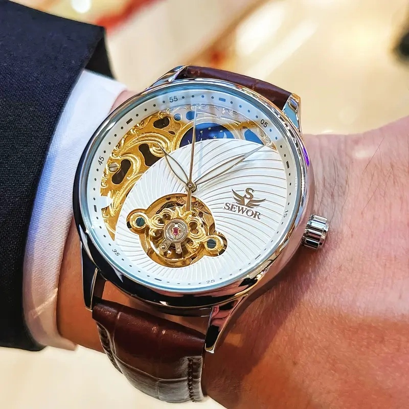 Luxurious Men's Automatic Mech - đánh giá và giá Luxury Watch Makes