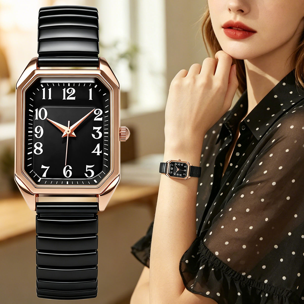 Women Octagonal Rectangle Quar - đánh giá và giá Luxury Watch Female