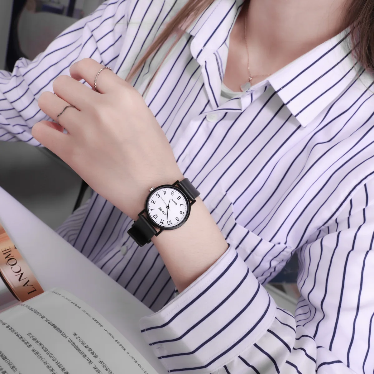 Simple Black Watch Quartz Watc - đánh giá và giá Luxury Watch Female