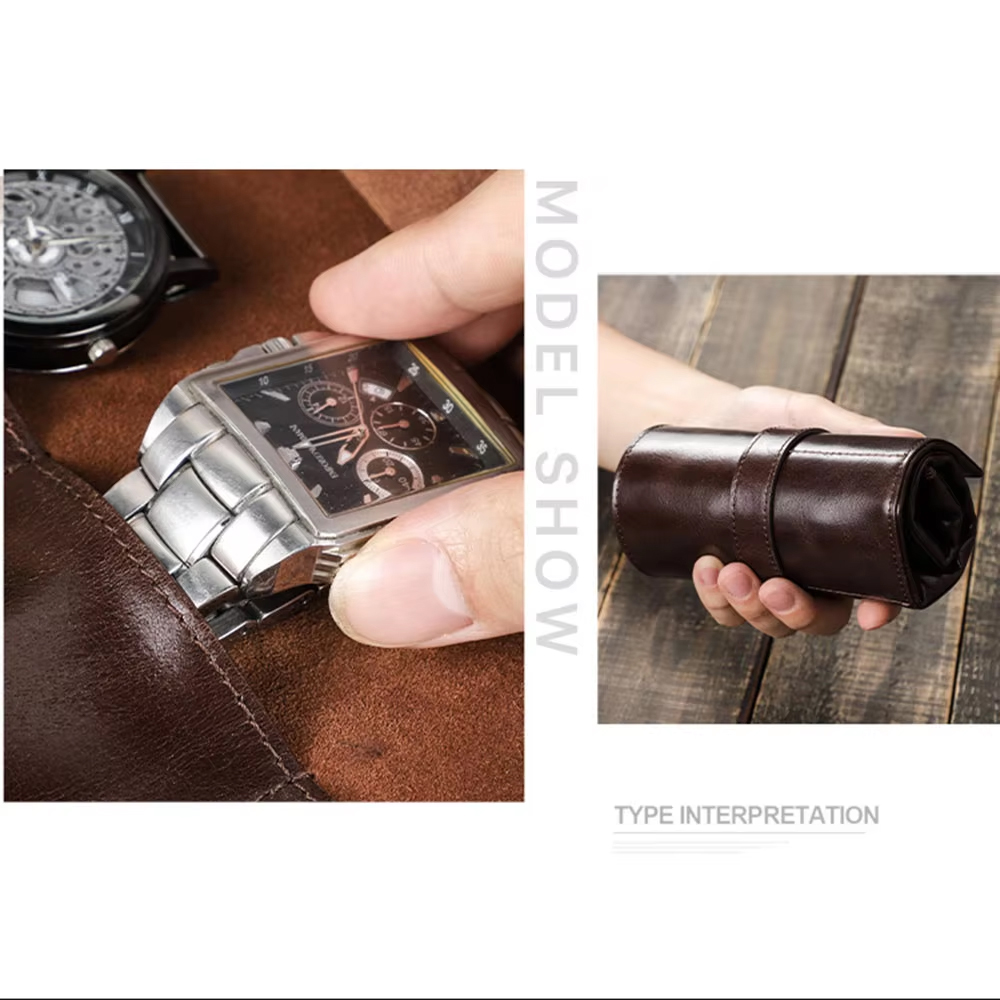 100% Genuine Cowhide Leather W - đánh giá và giá Luxury Watch Case Travel